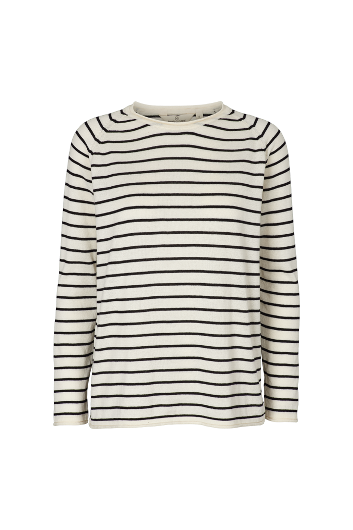 Basic Apparel Soya Sweater Sweaters 427 Whisper White/Black